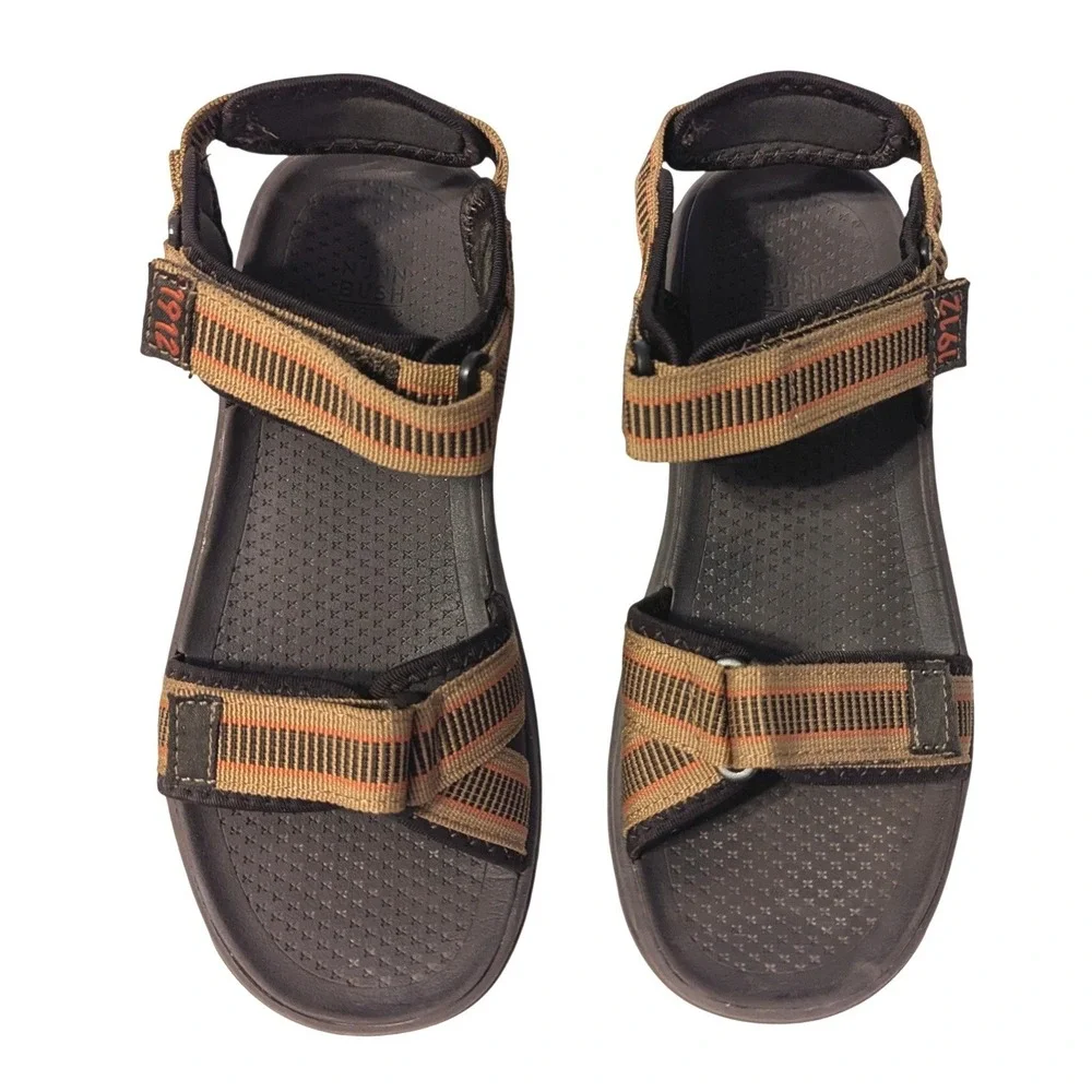 Nunn Bush Mens 1912 Huck Sport River Sandals Tan Multi Hiking Size 8 85010-238